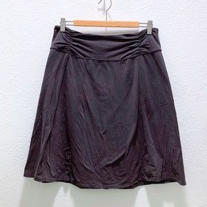 Athleta | A-Line Bodega Ruched Skirt | Dark Grey | LG | LIKE NEW